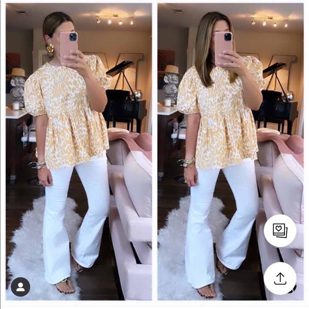 ASOS puff sleeve top